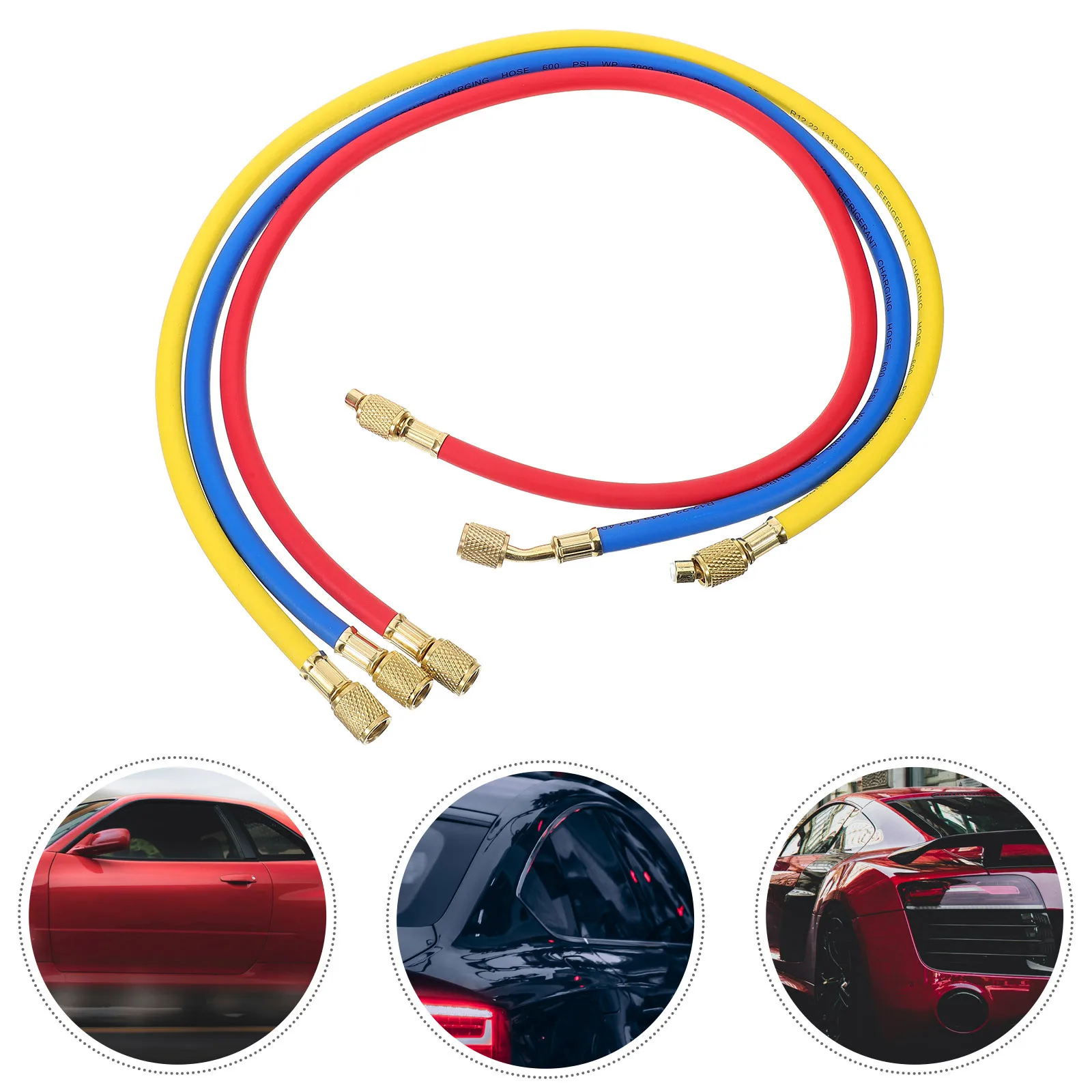 

Charging Hose 36 Inch 3000-600 Psi Blue R404 R502 R134A Hvac Refrigerant Air Conditioner Service Gauge Set For Auto