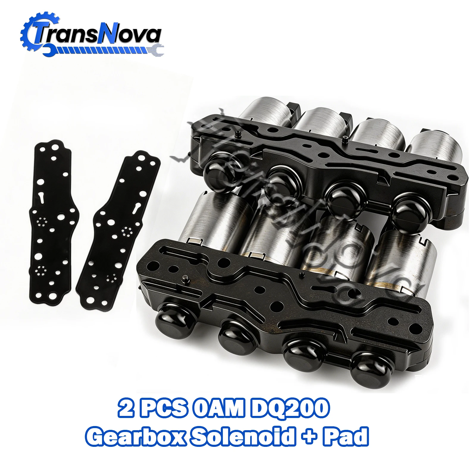 

TransNova A Pair DSG 7 DQ200 0AM Auto Parts Transmission Solenoids Valve Kit W/ Pad For VW Golf 7 Tiguan Fwd Audi A1 A3 Q3 Skoda