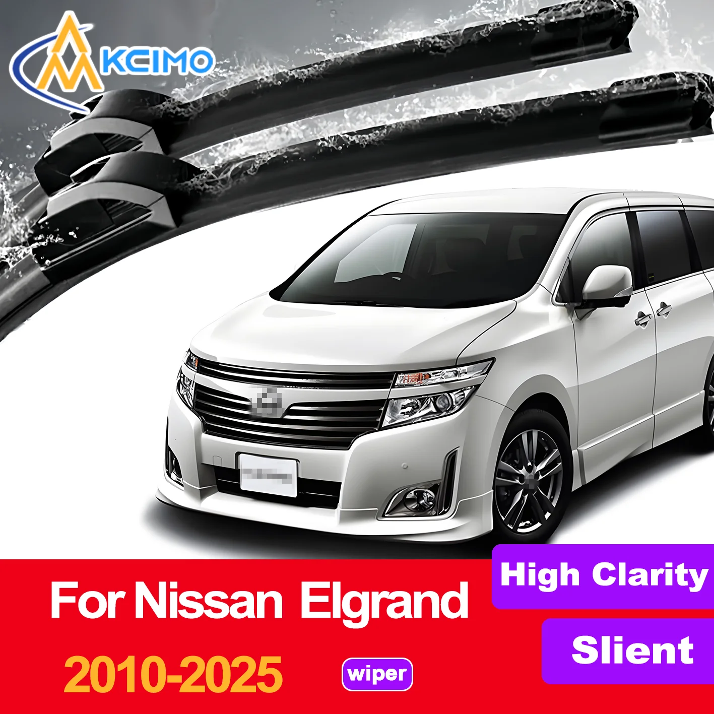 

2PCS HD New Car Windscreen Wipers for Nissan Elgrand E52 2010-2025 Nissan Quest (2011-2017) Front Windshield Auto Wipers Blade