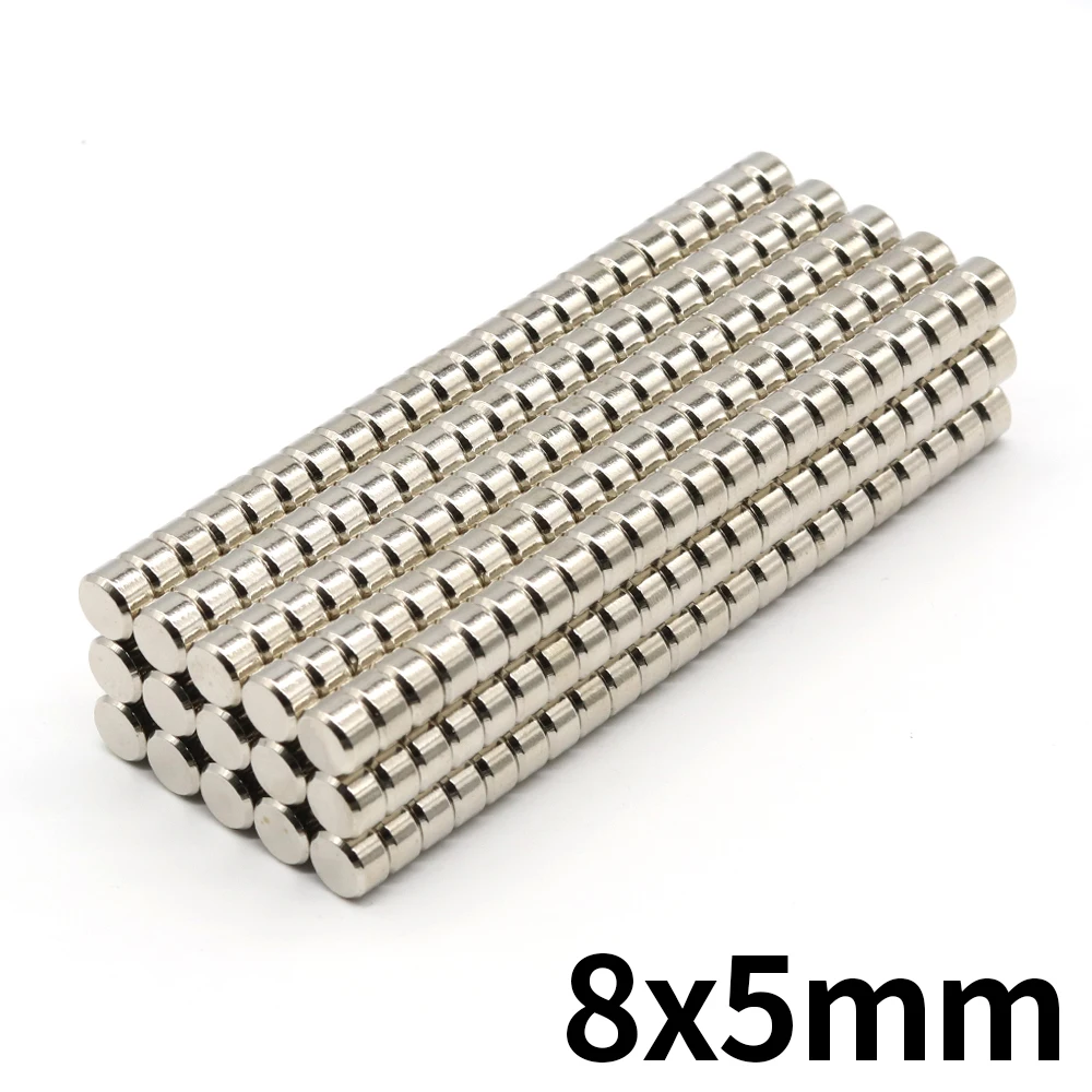 

Neodymium Magnet 8x5 Round NdFeB N35 Super Powerful Small imanes Permanent Magnetic Disc 8*5 10/20/50/100Pcs