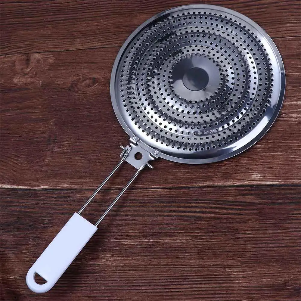 

Kitchen Electric Gas Stove Collapsible Stainless Steel Milk Hanging Reducer Simmer Plate Flame Guard Heat Diffuser