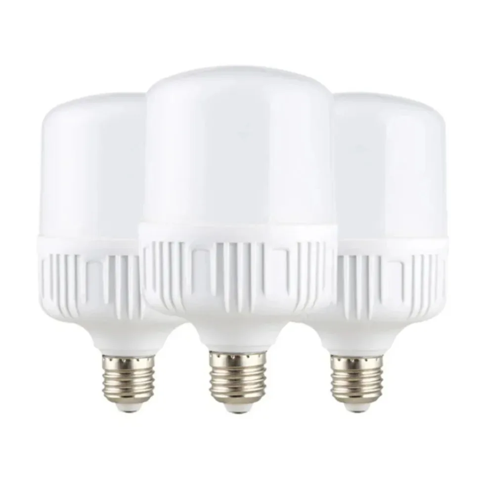 5W 30W 50W 60W 100W E27 Screw Base LED Bulb AC220V High Brightness White Light Eye Protection Flicker-Free High Heat Dissipation