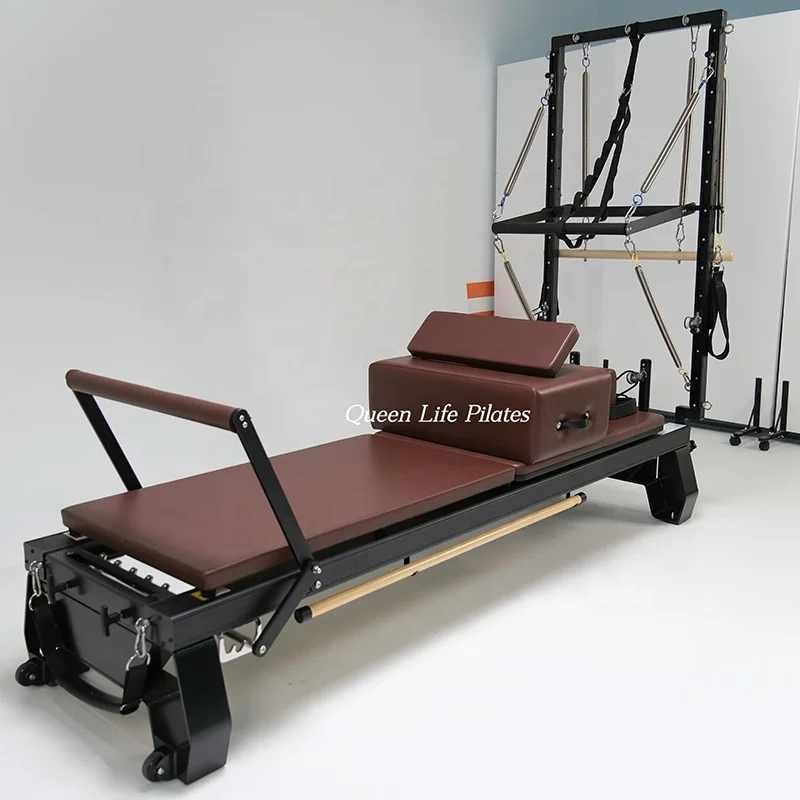 Best Pilates Reformer Machine Multi-Functional Half Trapeze Aluminum Alloy Yoga Studio with Tower