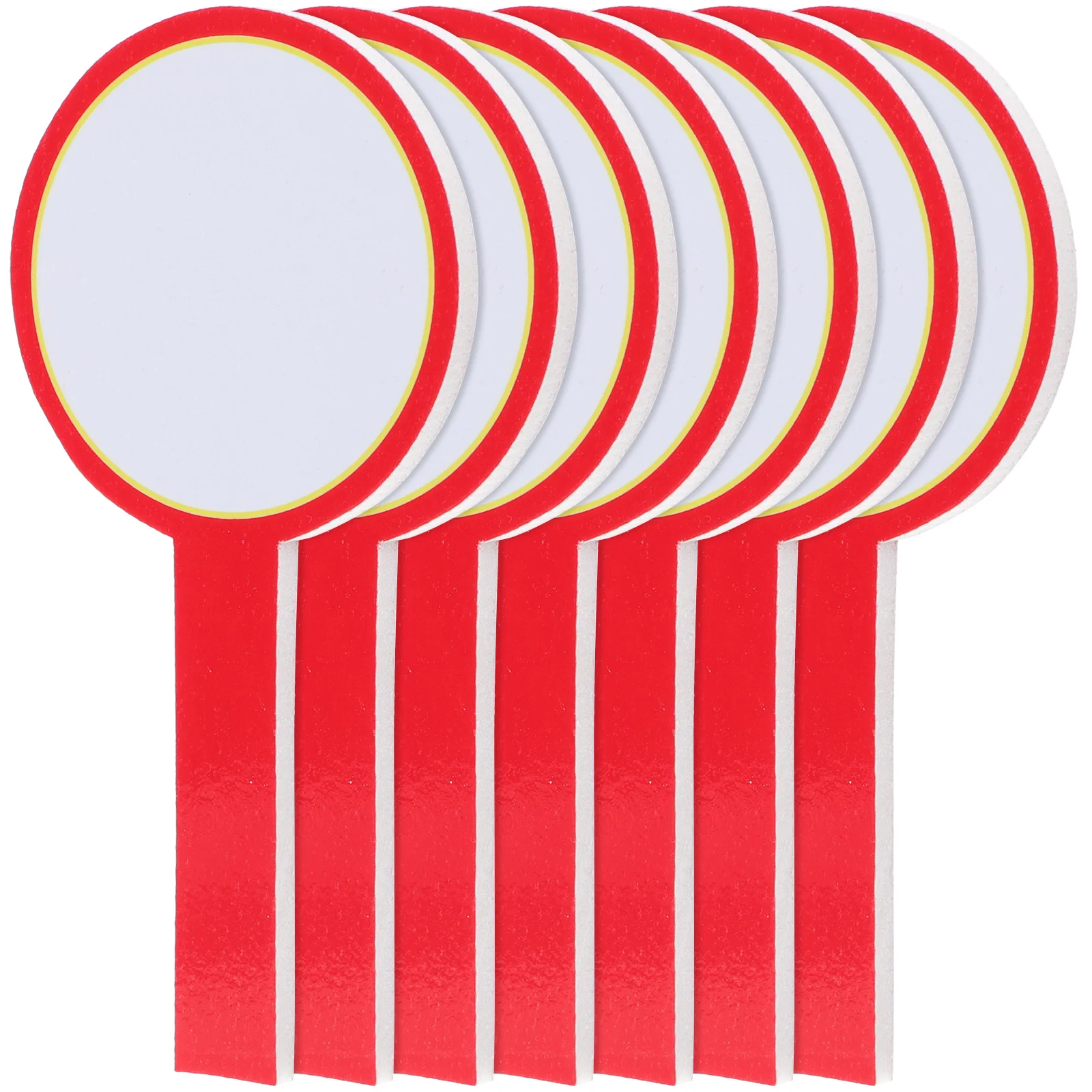 8 قطعة لوحة النتائج مزدوجة الجوانب سبورة بيضاء صغيرة للتصويت ومزادات الحكم الجاف مجداف المحمولة لوحات صغيرة متعددة الأغراض