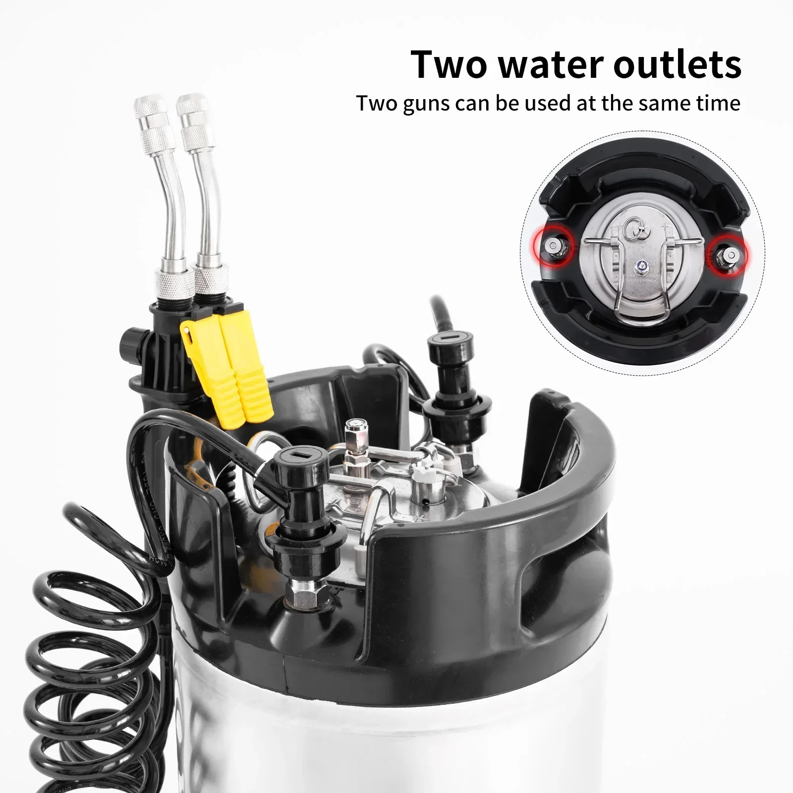 9.5L Portable TPU PPF Window Tint Keg Water Pressure Tank Car Wash Bucket Car Cleaning High Pressure Sprayer Hot sales