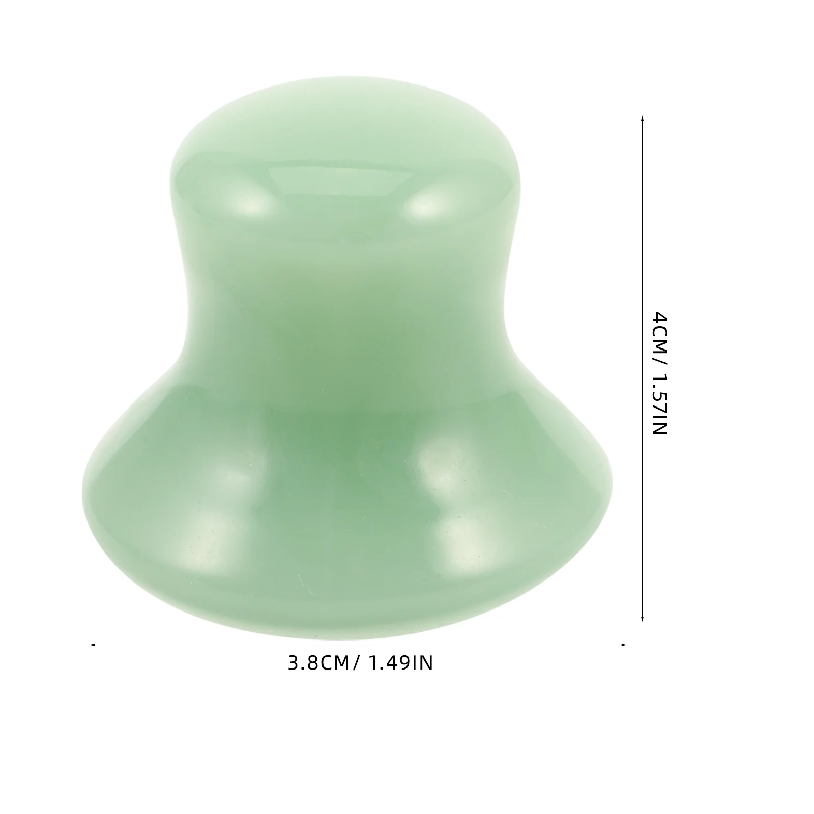 เครื่องมือขูดหน้าหยก 2 ชิ้น รูปทรงเห็ด สำหรับดูแลผิวหน้า นวดหน้า ขูดผิว ลดรอยคล้ำใต้ตา เครื่องนวดหน้า กัวซา