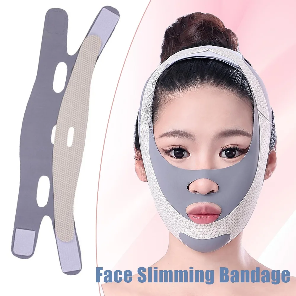جديد الوجه التخسيس الفرقة الخامس خط رفع قناع مكافحة الشيخوخة شد الوجه مزدوجة الذقن والطيات الأنفية قابل للتعديل ثبات حزام #1