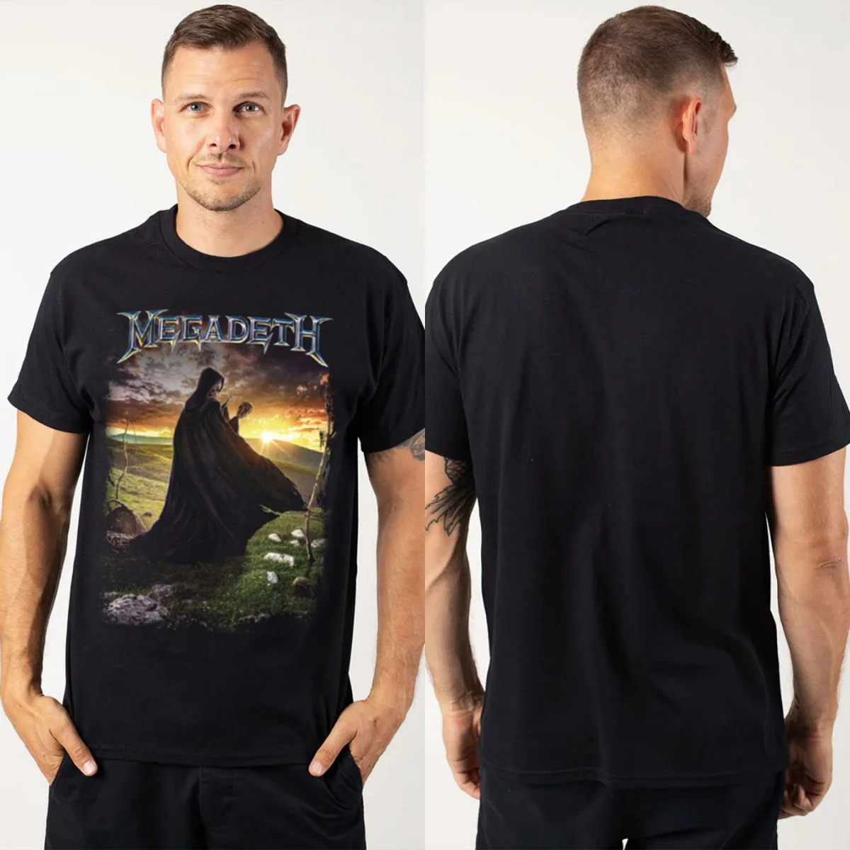 Rust in Peace 30th Anniversary Megadeth Band T-Shirt Baumwolle Grafik-T-Shirt Herren Damen Sommer Streetwear – Detail 4
