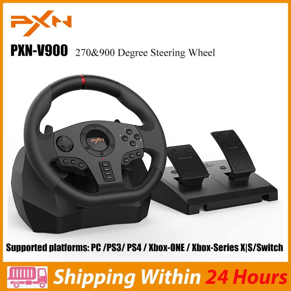 PXN-V900ゲームステアリングホイール、レーシングホイール、pc