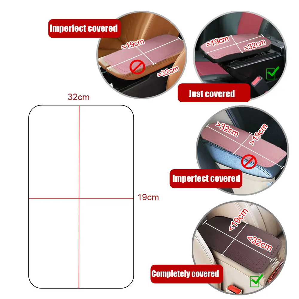 Universal Car Armrest Pad Cover Center Console Box Armrest Box Cover Decor Dust Armrest Protector Mat Car Interior Accessories