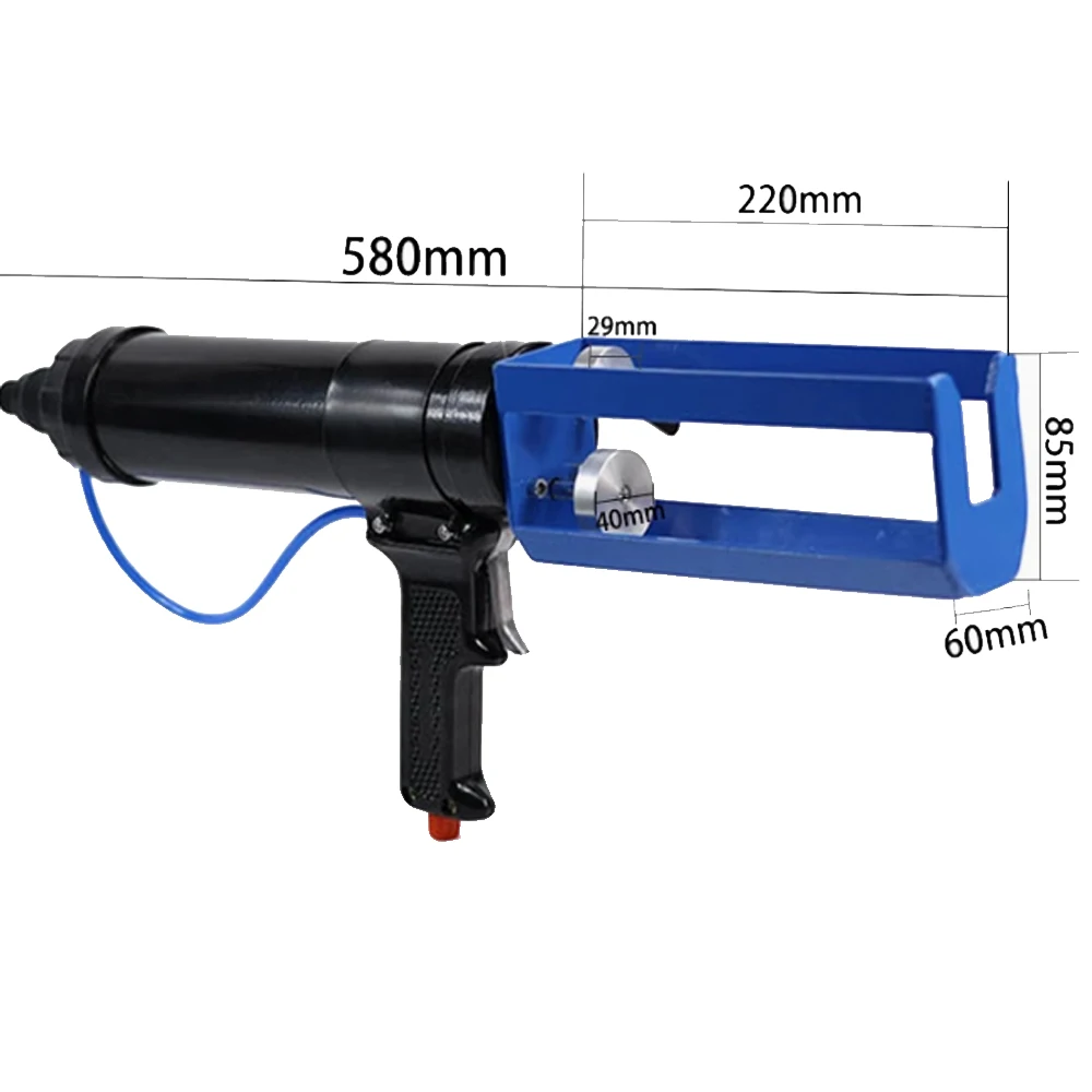 400ML 2:1 デュアル空気圧カートリッジガン（2:1比率のデュアルカートリッジ用）