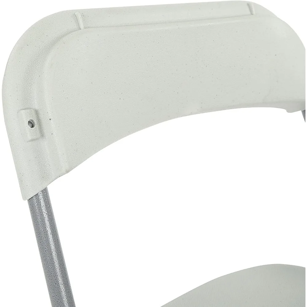 Resin 5-Piece Folding Square Table and Chair Set, Light Grey