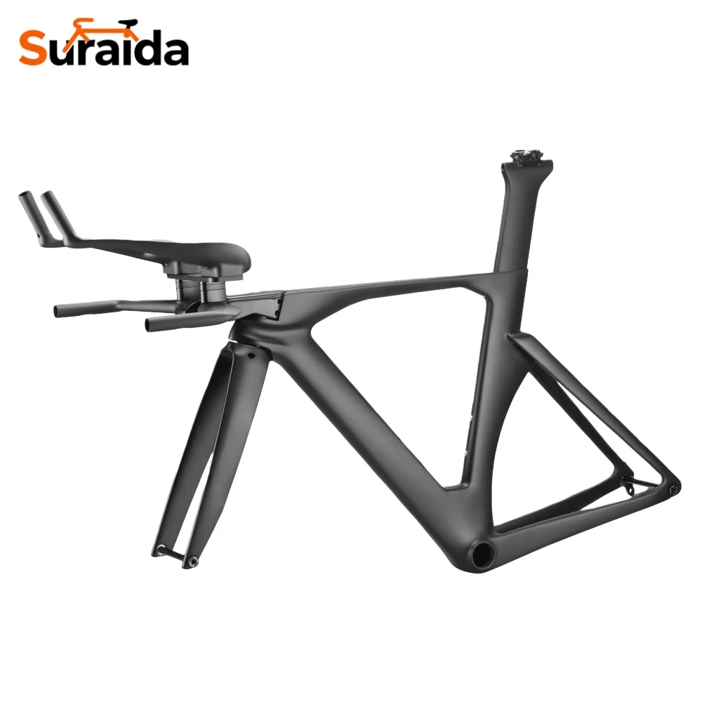 Suraida 2026 T1100 ألياف الكربون UD مكبح قرصي TT دراجة سباق الإطار الرجل الحديدي الترياتلون إطار الكربون TT المقود شوكة نموذج جديد #1