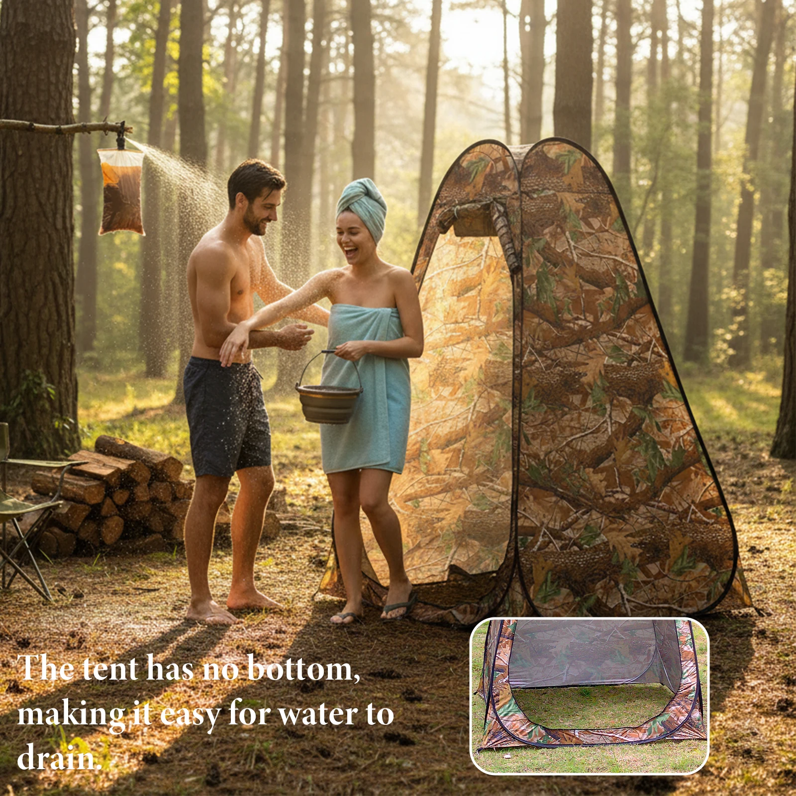 

Portable Outdoor Bike Shelter Tent with Thickened Oxford Cloth Personal Protection Canopy for Travel Hiking And Cycling