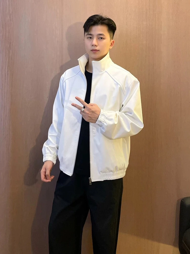 

Мужская осенняя куртка-бомбер с воротником-стойкой, стильная, не требующая глажки, с эффектом утяжки, для повседневной носки