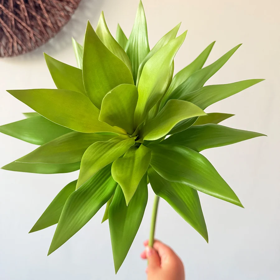 62cm Tall Artificial Lily Bamboo Plants Fake Tropical Dracaena Branch Real Touch Brazilwood Leaves for Home Garden Balcony Decor - Detail 1