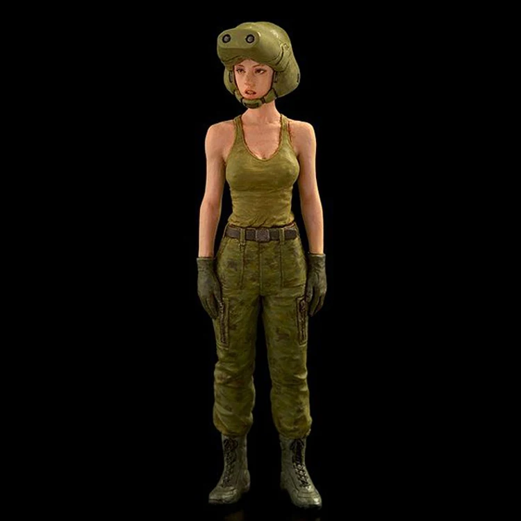 1/35 Independent Mercenary Army Female pilot Pansy Resin kit Figure GK Reality Japan Uncoated No colour image 2