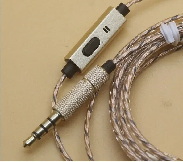 Diyイヤホンケーブルとマイク 1.25 メートルファッション ·