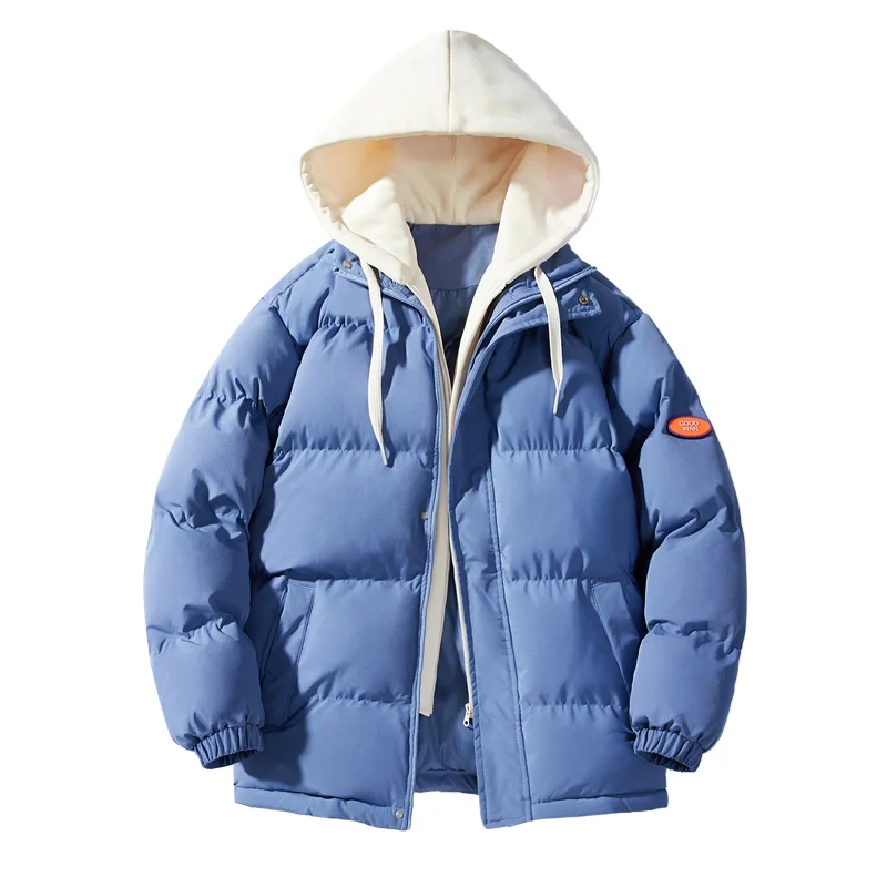 2025 سترة مبطنة بالقطن للركاب الحضري للرجال معطف شتوي خفيف الوزن وسحاب جيوب متعددة مقاومة للرياح للمدينة غير الرسمية #3