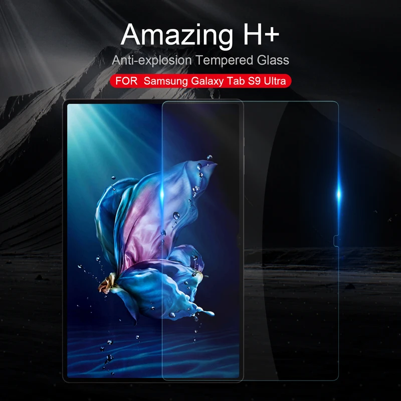 NILLKIN for Samsung Galaxy Tab S9/S9+ PLUS/S9 Ultra/S9 FE H+ Anti-explosion Tempered Glass film 0.33mm 9H Anti fingerprint