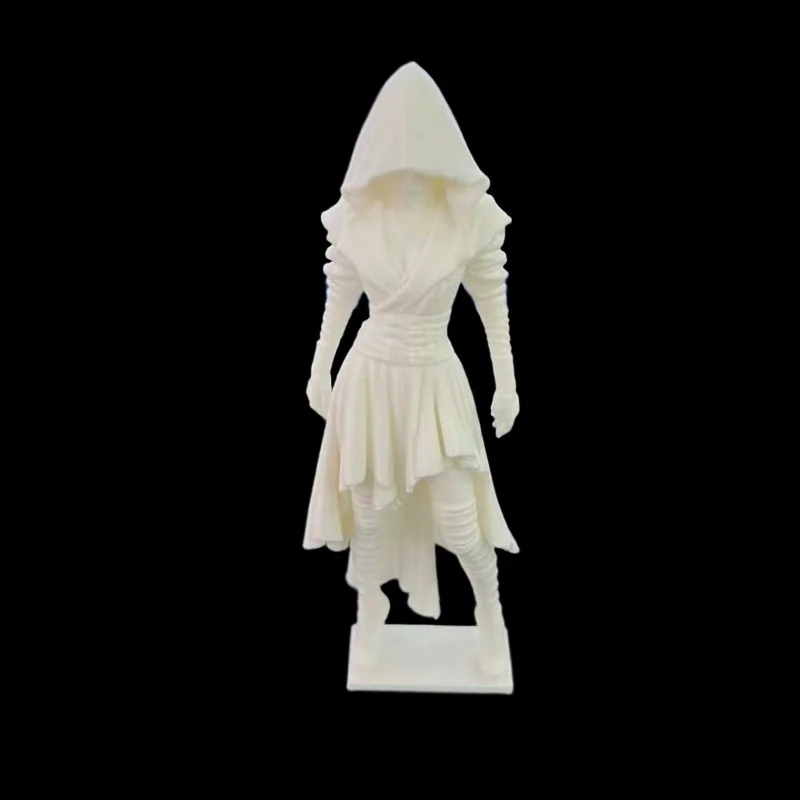 3D Printed Mysterious Cloak Girl Statue Desktop Bedroom Ornament Collectible Decor Fish Tank Landscaping Gift for Figure Lovers