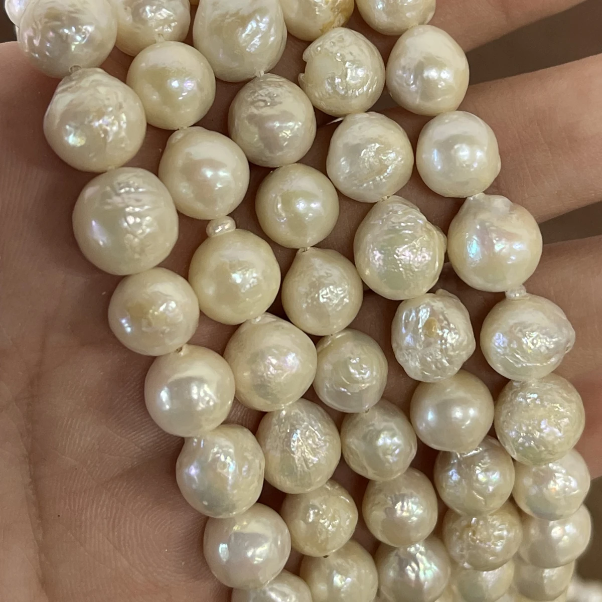 

9-11mm Near-round Natural Freshwater Pearl Loose Beads for Needlework Jewelry Making Supplies DIY Necklace Bracelet Accessories