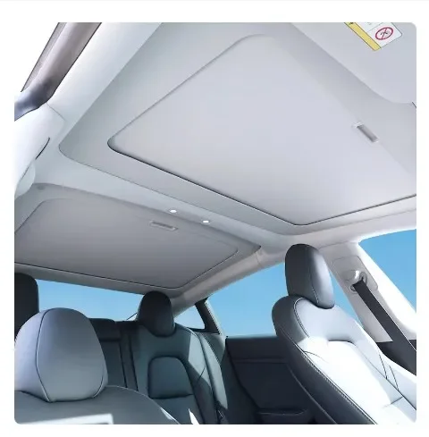 Car Roof Sunshade UV Rays Protection Retractable Sunroof   For Model 3 highalnd 2024