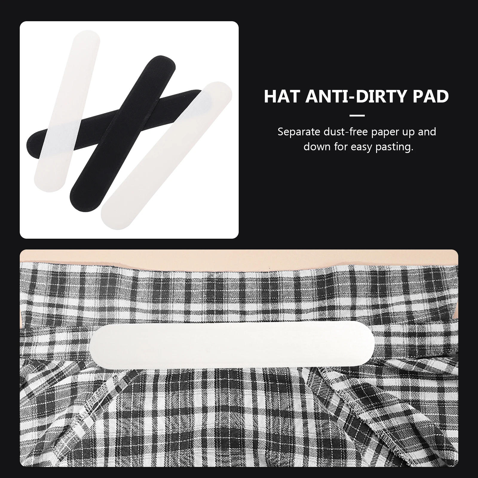 

20Pcs Removable Hat Sweat Absorption Pads Anti-Dirty Caps Sweat-Absorbing Stickers Quick Dry Hat Liner Pad Breathable Sport
