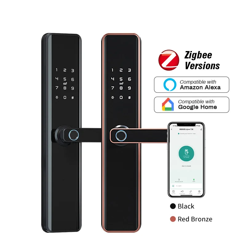 

Дверные замки Zigbee с голосовым управлением и поддержкой Alexa, 6068