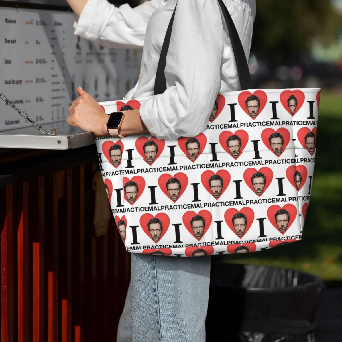 Dr House MD TV Beach Tote Bag Sport Gym Yoga Duffle Large Tote Bag Women Travel Bag Fitness bag