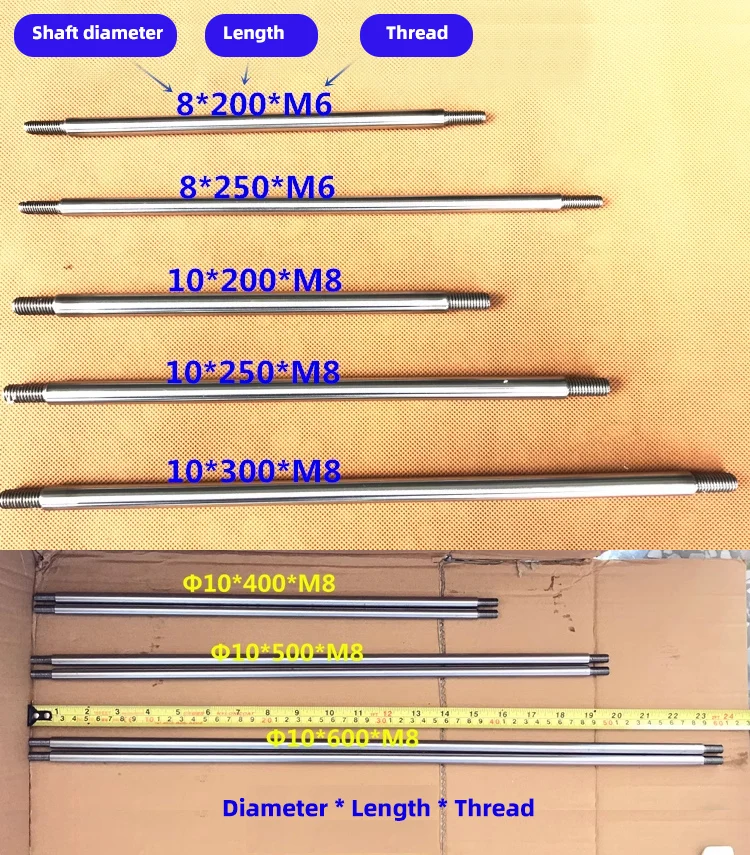 M6 M8 DIY Reciprocating Push Rod Reciprocating Cycle Linear Actuator Parts Linear Actuator Push Rod Reciprocating Line Axis