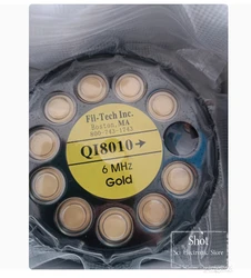 10pcs Gold Plated Quartz Wafer / 6 Mhz Wafer QI8010 Double-sided