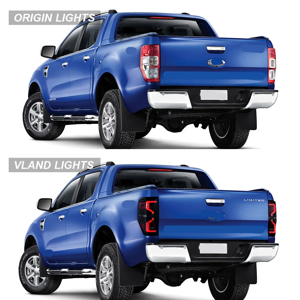 12–22 Ranger Pickup LED-Rücklichter von VLAND, bernsteinfarbener sequentieller Blinker, Upgrade der Rückleuchte (nicht für US-Fahrzeuge) – Detail 2