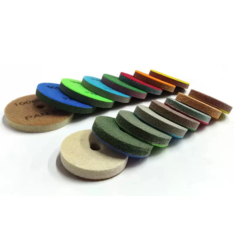 125/150/180/200mm Schwamm Schaum Faser Schleif Polieren Pad Schleif Rad Für Renovierung Marmor Stein Granit quarz Stein
