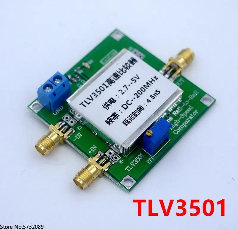 

2pcs TLV3501 high-speed comparator front-end shaping module for frequency meter 4.5ns ultra high speed comparator