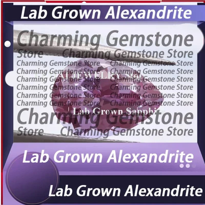 

Lab Grown Alexandrite Stone Pear Shape Purple Color Charms Beads Selectable AGL Certificate for Diy Jewelry Making Mater