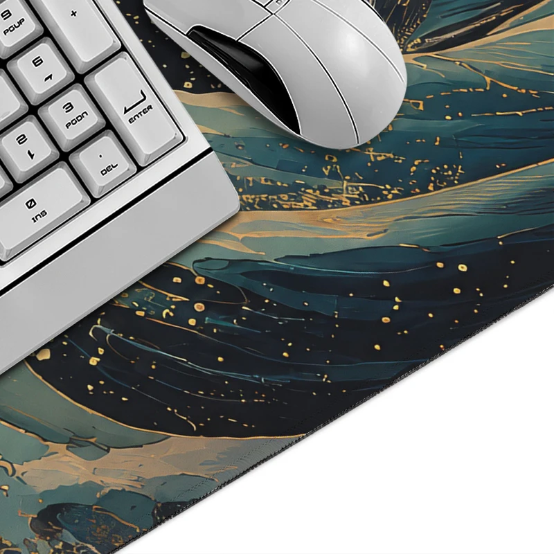 Mouse Pad Ocean Waves Gamer XL Computer Custom Large Mousepad XXL Mouse Mat Desk Mats Non-Slip Natural Rubber Office Mouse Mats