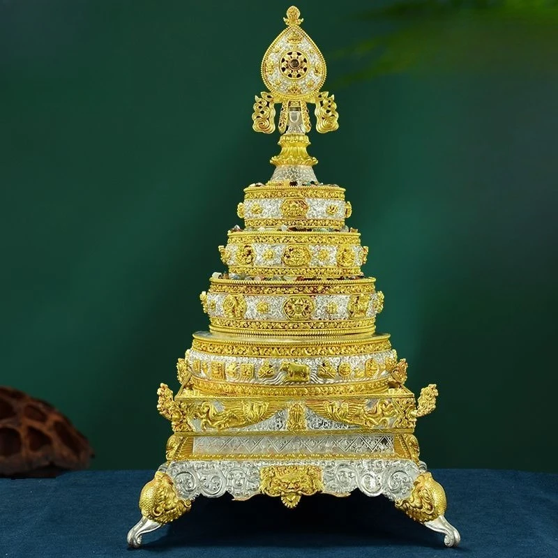 

A complete set of household Nepalese handmade Lau Lau Manda plates Tibetan mancha Luo