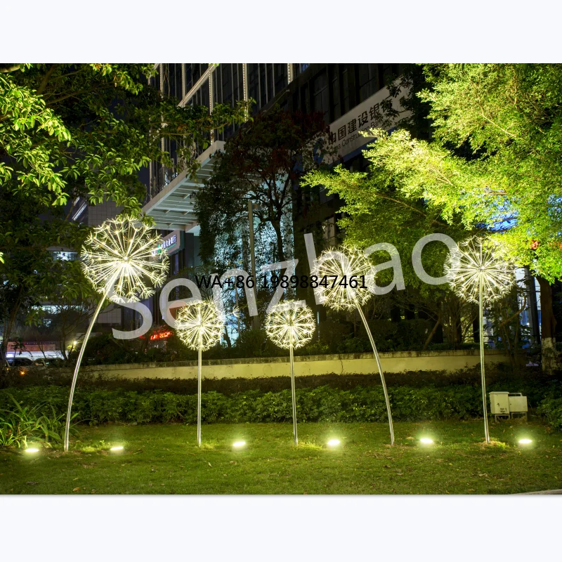 

Custom Made Landscape Lighting Low Voltage Outdoor Dandelion Led Decoration Light