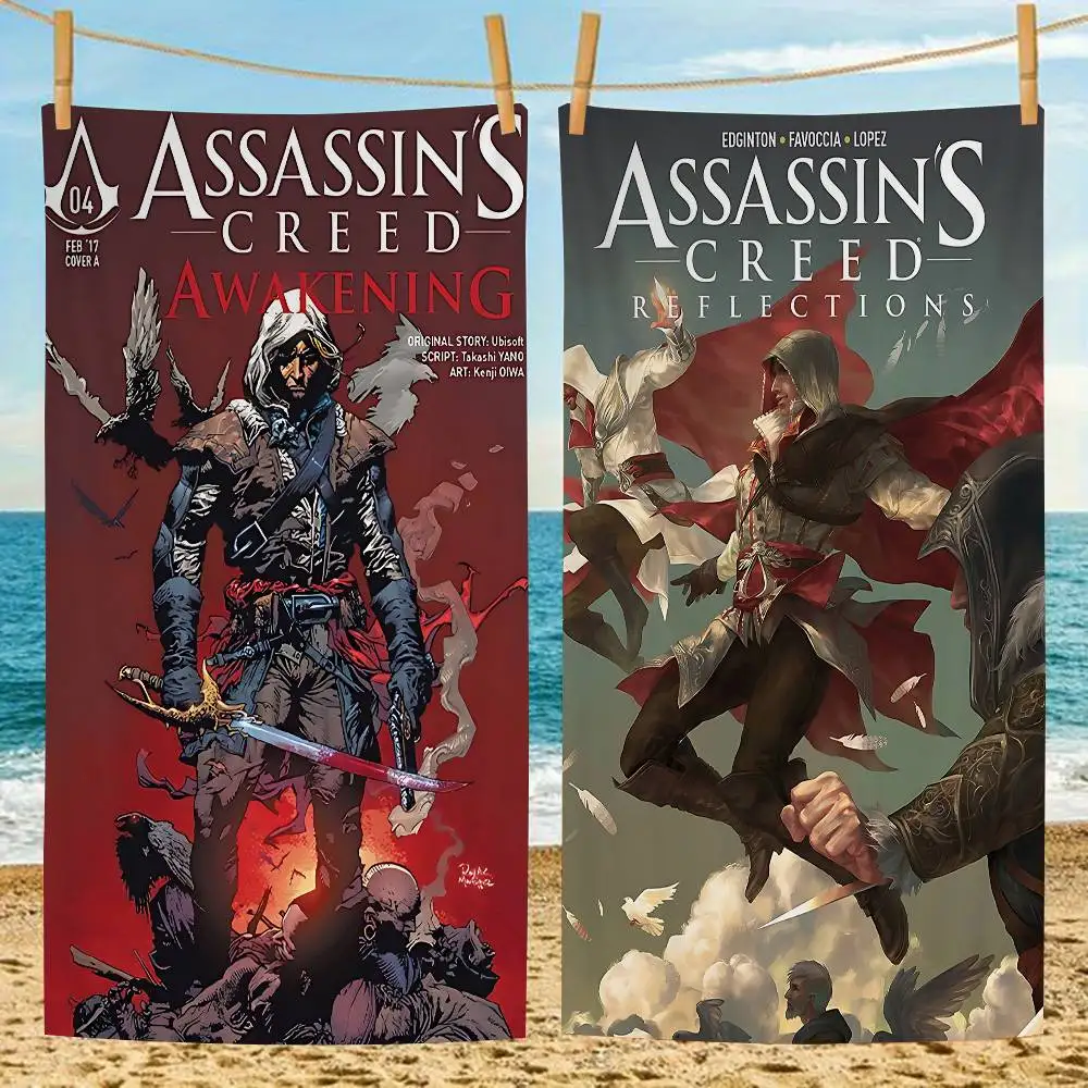 A-Assassins C-Creed Game Microfiber Beach Towel Absorbent Quick dry Soft Yoga Swimming Resort Mountain Climbing Towel
