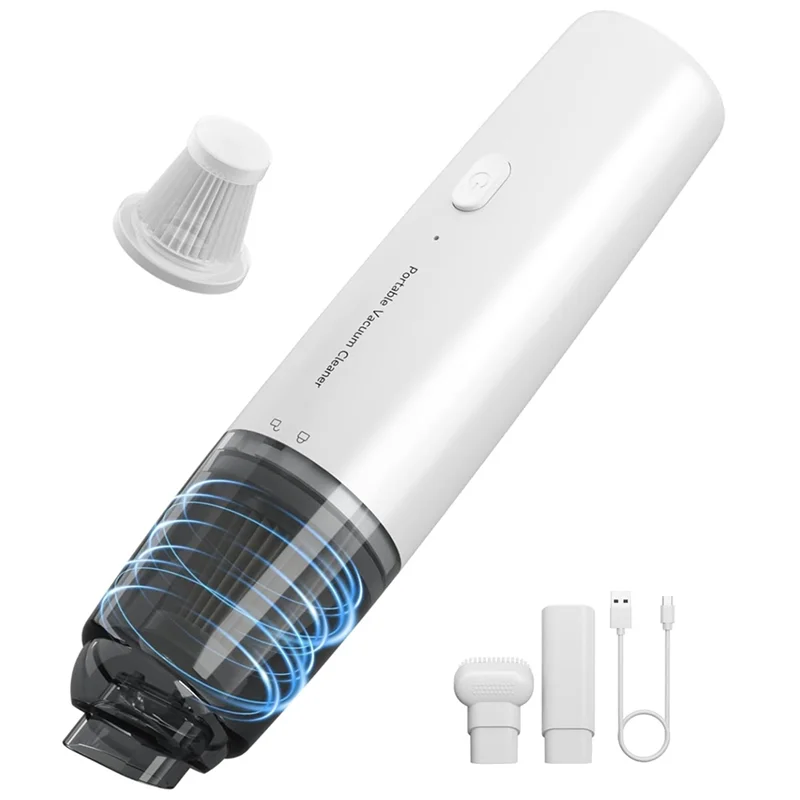 A74G-Mini aspiradora portátil 13000 PA inalámbrica para coche potencia de succión de mano para coche, hogar, oficina y pelo de mascota