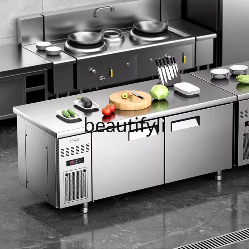 

Commercial stainless steel chopping plate freezing flat cooling console restaurant air cooler fresh-keeping refrigerator