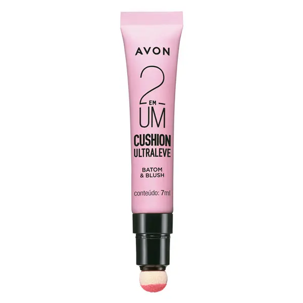 Avon - 2 in 1 Batom and Blush Cushion Ultraleve Cor:Rosa