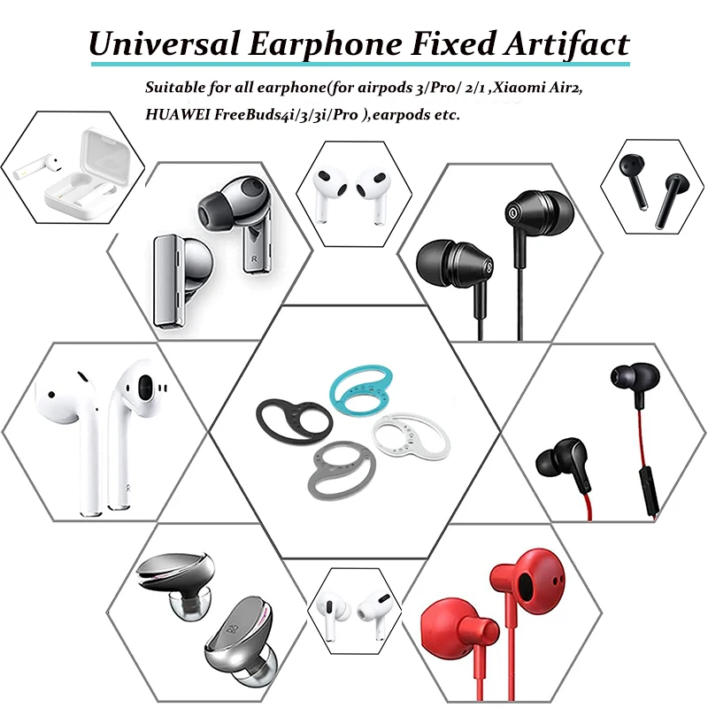 1 pair of Bluetooth compatible universal wireless earphone holder drop proof silicone worry free mobile ear clip earplug protect