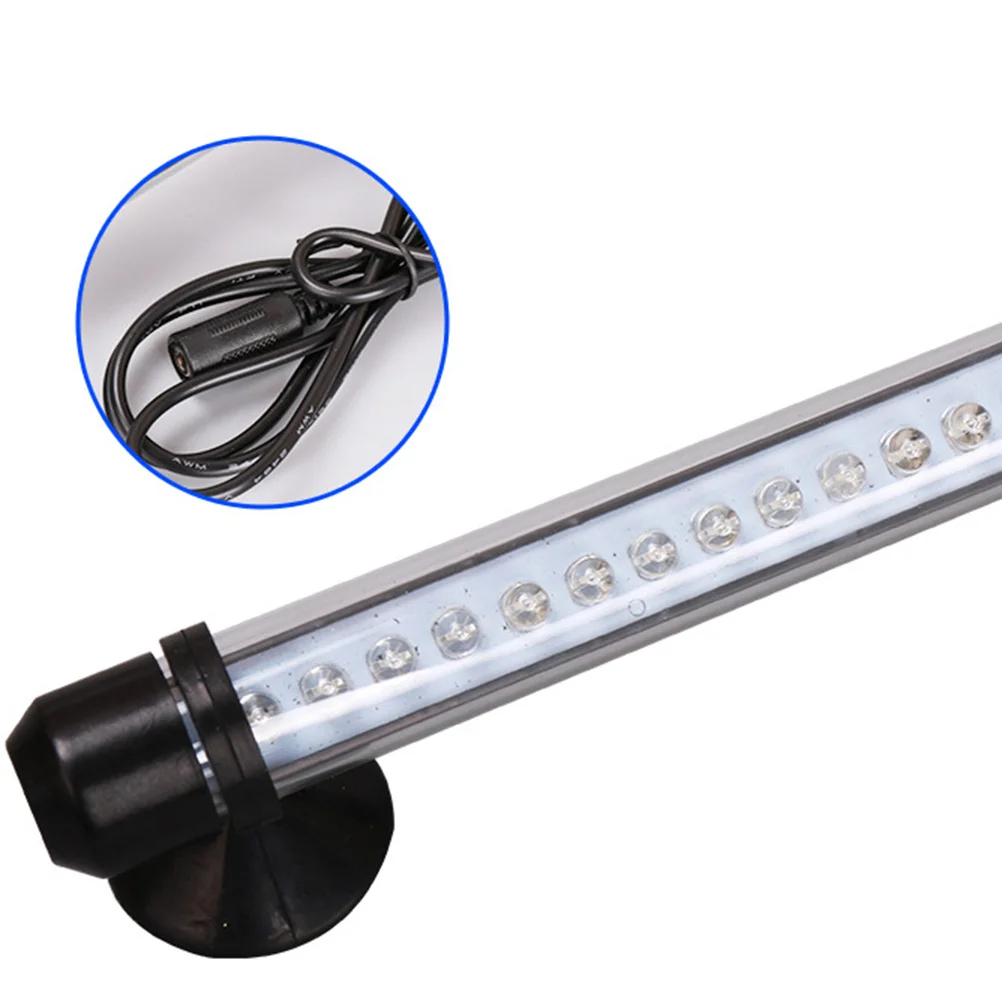 

18Cm Fish Tank Led Light 3 Colors Waterproof Submersible Aquarium Lamp Suction Mount Bar Eu Plug For Water Plant Lighting Pets