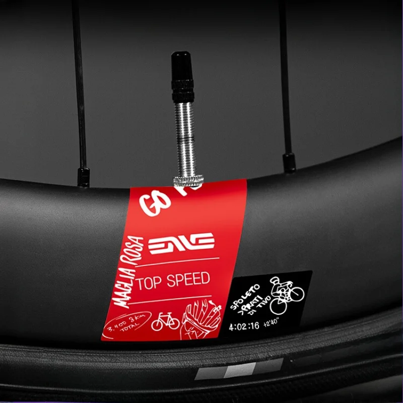 2 قطعة/مناسبة ل 60/62 مللي متر حافة عمق الطريق دراجة عجلة مجموعة فوهة الهواء ملصق صمام ملصق ، DT السويسري طبقة ديكور ثابتة