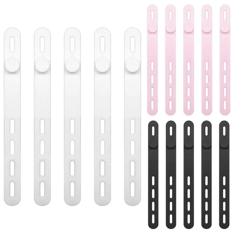 روابط كابلات سيليكون بسحاب قابلة لإعادة الاستخدام ، إدارة الكابلات ، التنظيم ، مرنة ، 5 ، من من السيليكون القابل لإعادة الاستخدام