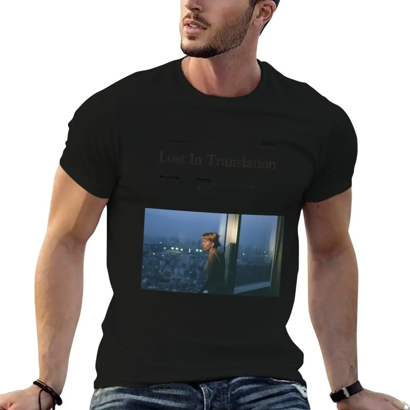 Lost In Translation Alternative Minimalist Movie Poster Sofia Coppola T-Shirt vintage fitted t shirts for men