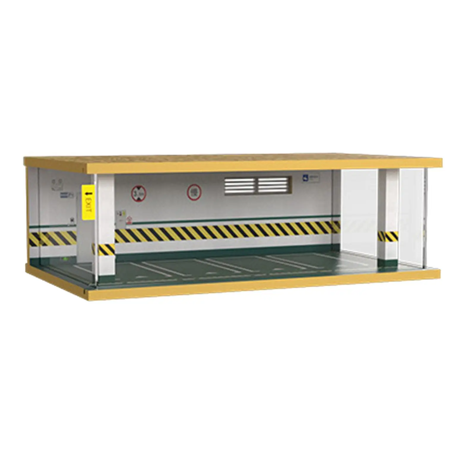 

Деревянная парковка 1:32, сцена, игрушечный автомобиль, витрина, декор своими руками со светом, 4-точечный зеленый цвет