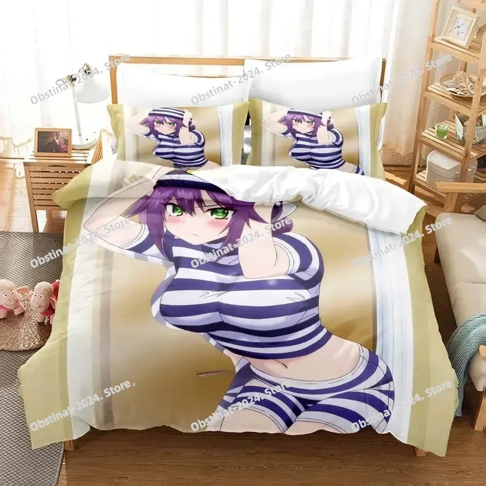 3D 애니메이션 유라기소 노 유나산 침구 세트 베개 커버 포함 부드러운 싱글 더블 퀸 슈퍼 킹 사이즈 침실용
